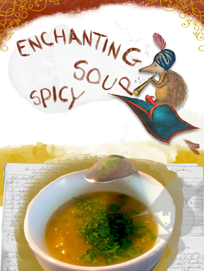 Enchanting spicy soup